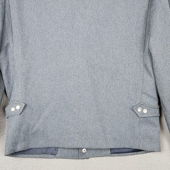 Circle S Jacket Mens 36R Gray Western Snap Front Embroidered Yoke Made USA - Picture 9 of 14